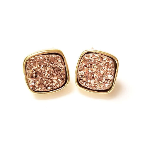 Image of Diamond Druzy Studs